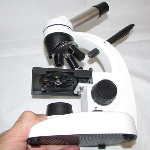 نمای فیلترهای رنگی میکروسکوپ بیولوژی تک چشمی 640 برابر دوربین دار