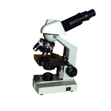 نمای بغل میکروسکوپ دو چشمی بیولوژی ۱۶۰۰ برابر مدل XSZ LED