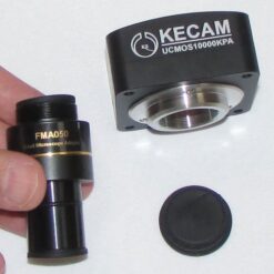 اتصال آداپتور FMA050 به بدنه دوربین 10 مگاپیکسلی مخصوص انواع میکروسکوپ و استریومیکروسکوپ Industrial Digital Camera