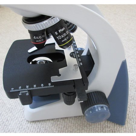 نمای لنزهای شفاف میکروسکوپ سه چشمی بیولوژی 1600 برابر مدل KE-M2015T-Plan