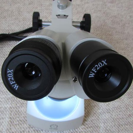 نمای عدسی های چشمی استریو میکروسکوپ 80 برابر - لوپ 80 برابر دوچشمی مدل KE-56B