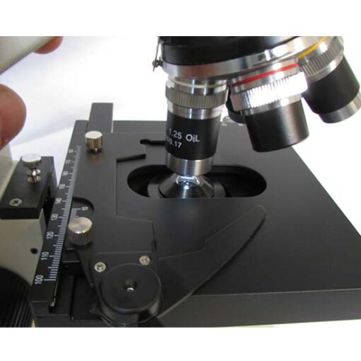 نمای عدسی های شیئی میکروسکوپ 1600 برابر بیولوژی دو چشمی مدل Ke-20
