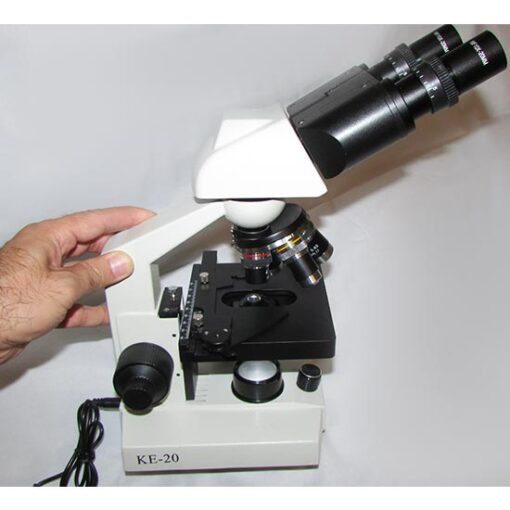 نمای بدنه میکروسکوپ 1600 برابر بیولوژی دو چشمی مدل Ke-20