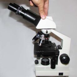 نمای پهلو راست میکروسکوپ 1600 برابر بیولوژی دو چشمی مدل Ke-20