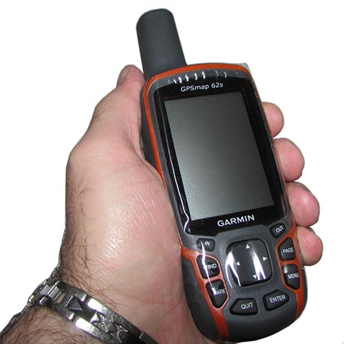 مشاهده ابعاد جی پی اس دستی گارمین مدل ۶۲ اس Garmin GPSMap 62s