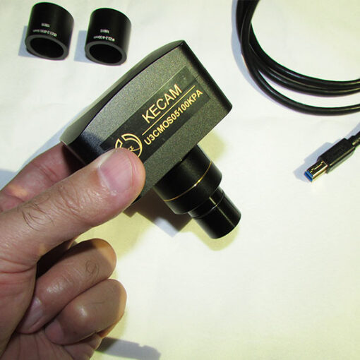 رابط FMA050 نصب شده بروی بدنه اصلی دوربین ccd میکروسکوپ 5MP USB3