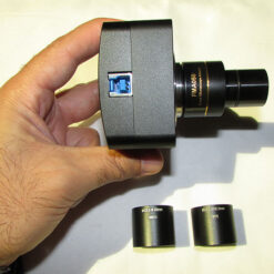 مشاهده ابعاد و رابط های مخصوص استریو میکروسکوپ دوربین دیجیتال میکروسکوپ ۵ مگاپیکسل