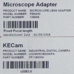 برچسب روی کارتن دوربین میکروسکوپ CCD 18 MP دارای پورت USB3